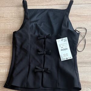 Zara Top with Bow Details